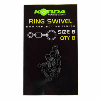 Korda Ring Swivel krętlik z kółkiem rozm 8 - 8 szt KR8