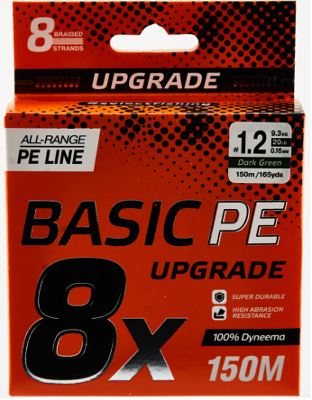 Plecionka Select Basic PE 8x 150m (ciemnozielony) #1.2/0.16mm 20lb/9.3kg