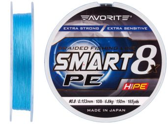 Plecionka Favorite Smart PE 8x 150м (sky blue) #1.0/0.171mm 12lb/8.7kg