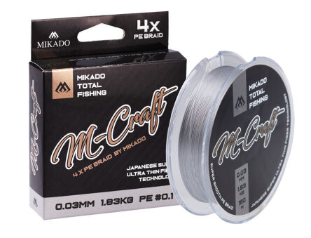Plecionka Mikado m-craft 0,06mm 150m steel gray