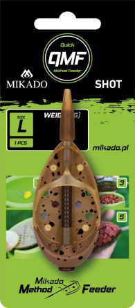 Koszyczek Mikado Quick Method Feeder Shot L 30g AMFS-QMF-1L-30B
