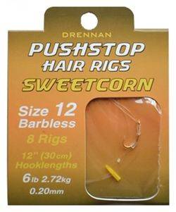Haki Drennan Pushstop Hair Rigs Sweetcorn r12 69-076-012