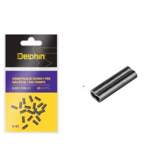 Zacisk Delphin podwójny 0,8x1,7x8mm 20szt 969e01008 