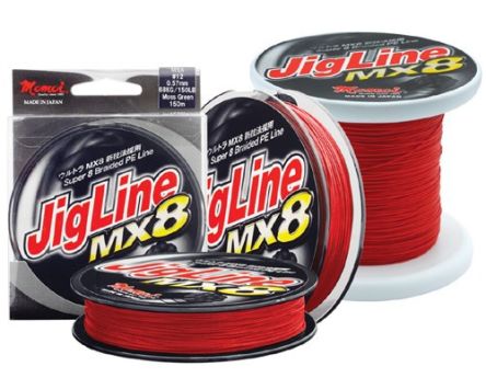 Plecionka Momoi JigLine MX8 0,20mm 150m 13kg Red 