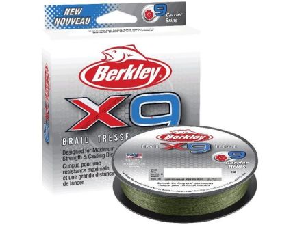Plecionka Berkley X9 Braid Low Vis Green 0,14mm 150m 14,2kg 1486813