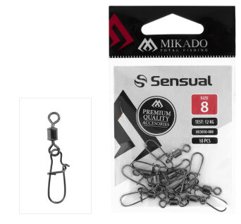 KRĘTLIK MIKADO ROLKOWY Z AGRAFKĄ SPINNINGOWĄ nr 12 BN HX3050-012