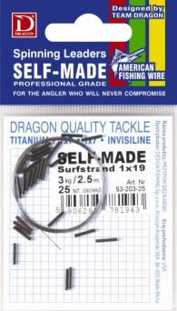 Materiał Przyponowy DRAGON 1x7 Surflon A.F.W 5kg Self-Made 2,5m 53-105-25