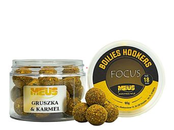 Kulka Hakowa Meus Boilies Hookers Focus 18mm Gruszka & Karmel 90g KHF18GK