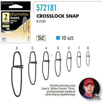 Agrafka Kamatsu Crosslock Snap rozm 6/10szt 572181006
