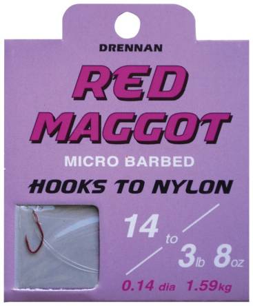 Hak Drennan Red Maggot z przyponem r18 69-053-018