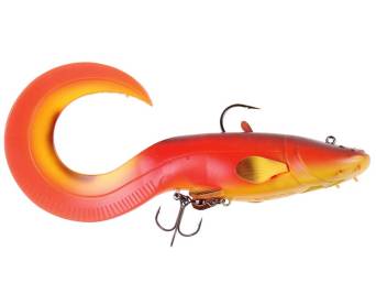 Przynęta zbrojona DAM Effzett Real Life Catfish Curl Tail 25cm 220gr Mandarin