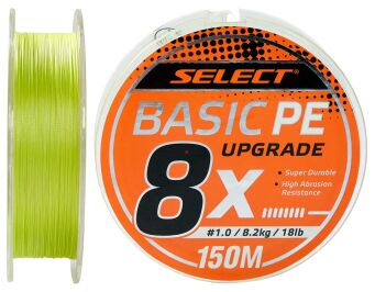 Plecionka Select Basic PE 8x 150m 0.10mm 12lb/5.5kg jasnozielona