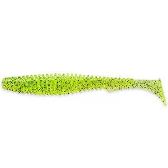 Guma Fishup U-shad 4" 055 Chartreuse/ black