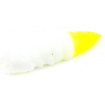 Guma FishUp Pupa 1,2" 131 white/ hot chartreuse czosnek