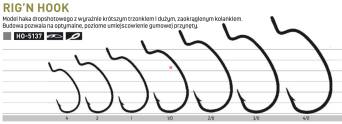 Hak Owner Ofsetowy  Rig'N Hook #1 6szt 5137-101