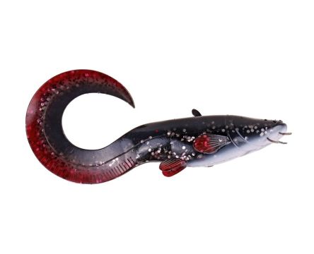 Guma DAM Effzett Real Life Catfish Loose Body Curl Tail 20cm 85gr Grey