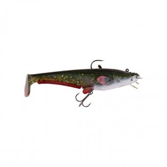 Guma DAM Effzett Real Life Catfish Paddle Tail 20cm 125gr Green 5817102