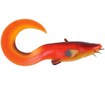 Guma DAM effzett Real Life Catfish Loose Body Curl Tail 25cm 165g Mandarin