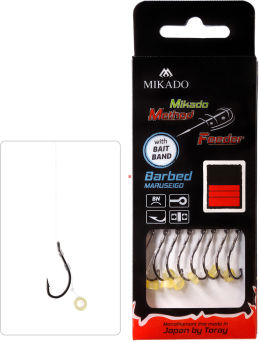 MIKADO PRZYPON MF - Z GUMKĄ - hak z zadziorem nr 6 / żyłka: 0.28mm/10cm HMFB11G-6