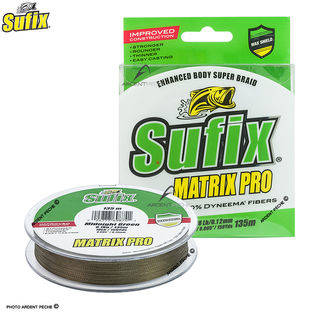 Plecionka Sufix Matrix Pro 0,25mm 135m 22,50kg green