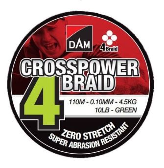 Plecionka DAM Crosspower 4braid 0,15mm 150m 8,1kg 66577