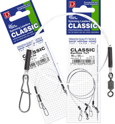 Przypon DRAGON Invisible Fluorocarbon 15kg Classic 20cm 50-415-20