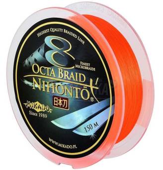 Plecionka Mikado Nihonto Octa Braid 0,26mm 150m orange
