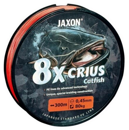 Plecionka Jaxon 8X CRIUS CATFISH 0,37mm 300m Orange
