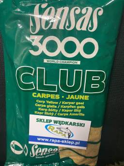 Zanęta Sensas 3000 club carpes jaune 1kg