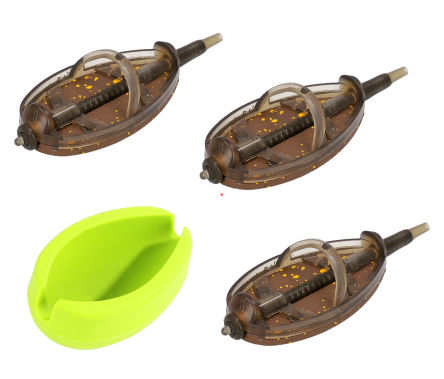 MIKADO KOSZYCZEK - METHOD FEEDER DOUGLAS Q.M.F. SYSTEM L KOMPLET - 3x40g + FOREMKA  AMFN-QMF-3L-SET40B