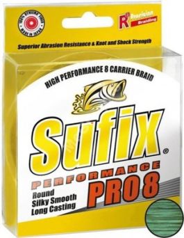 Plecionka Sufix PRO 8 0,10mm 135m zielona 6,5kg