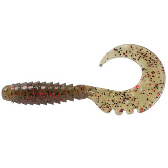 Guma Fishup Fancy Grub 1" 045 Green Pumpkin/red&black