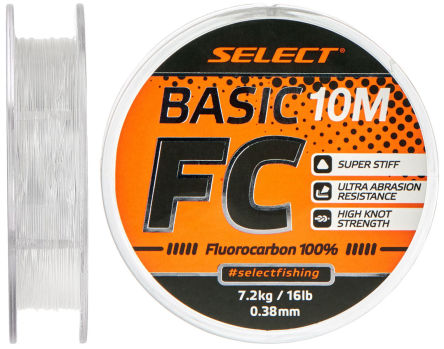 Fluorocarbon Select Basic FC 10m 0.24mm 6lb/2.9kg