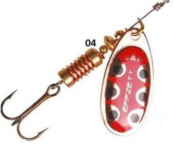 Obrotówka Dam Effzett Standard COPPER BLACK DOT 5 12g 5131505