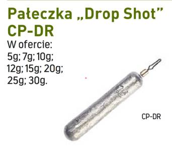 Ciężarek Pałeczka Drop shot Jaxon 12g/3 szt CP-DR12