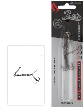 Dozbrojka Mikado Jaws Evo Stinger XL kot.1/0 HDJ-12-03