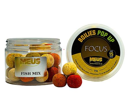 Kulka Meus Pop Up Focus 15mm Fish Mix 55g KPF15FM