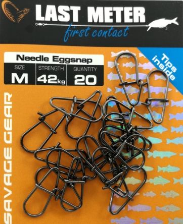 Savage Gear Agrafka Needle Eggsnap rozm L 50kg/20 szt 54921