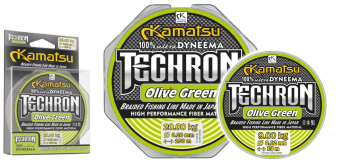 Plecionka Konger Techron Kamatsu Olive 100m 0,08mm
