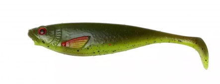 Guma Dam Effzett Strike Shad 11cm 11g Motoroil / Chatreuse 60424