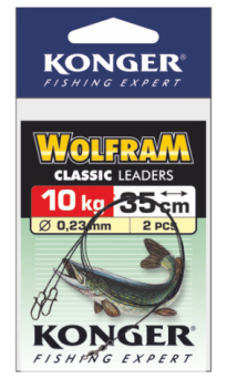 Przypon Konger Wolfram 10kg 35cm 2szt 260335023