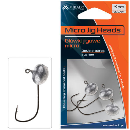 MIKADO GŁÓWKA JIGOWA - MICRO - 1g-2 BN OMGAJM1-2-N