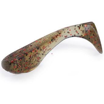 Guma FishUp Wizzy 1,5" 045 green pumpkin/ red& black