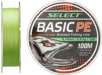 Plecionka Select Basic PE 150m 0.22mm 30lb/13.6kg jasnozielona