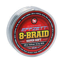Plecionka DAM Effzett 8braid 125m 0,15mm 9,1kg szara